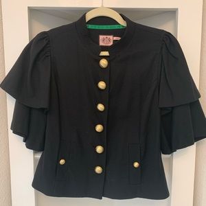 Juicy black cape jacket